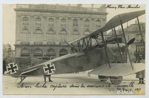 Avion allemand capturé (Nancy)